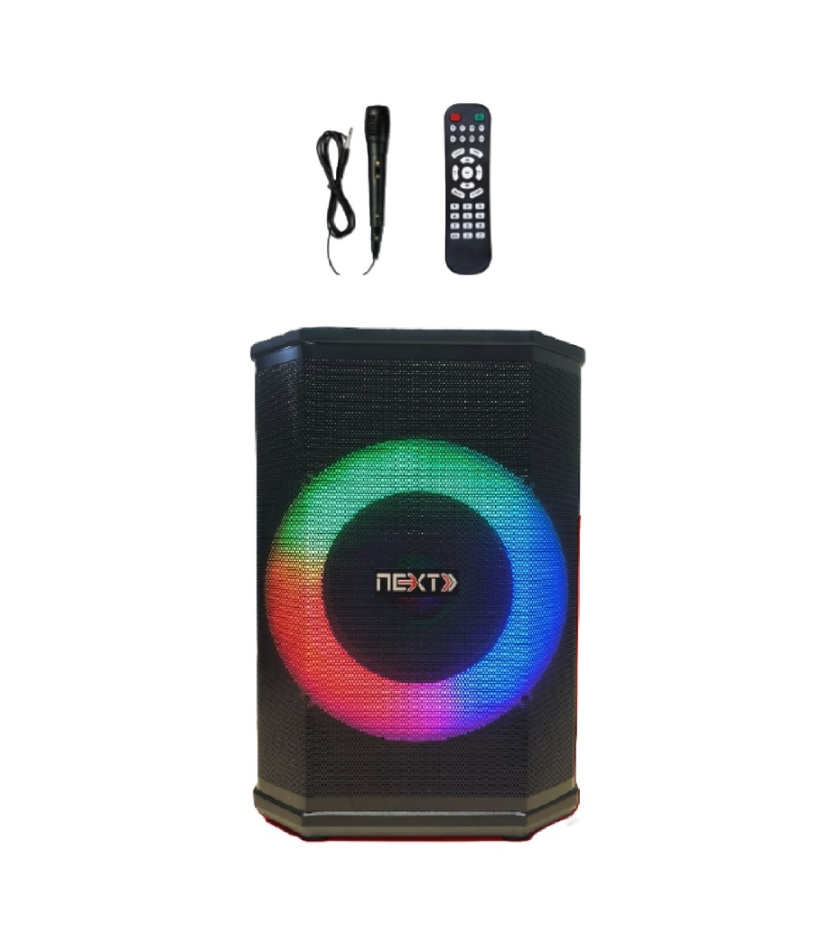 PARLANTE CABINA 8 PUL 40W NEXT NX-Y106 (BLUETOOTH-ENTRADA USB-MICRO SD- RADIO FM-REPRO MP3-ENT AUXILIAR-FUNCION TWS)