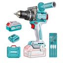 TALADRO INALAMBRICO PERCUTOR 1/2" 166NM 20V CAJA PLASTICA INCLUYE 2 BATERIAS 20V 5AH, 1 CARGADOR Y ACCESORIOS INDUSTRIAL SUPER TOTAL (UTIDLI201668)