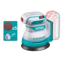 LIJADORA ROTO ORBITAL 5" 20V INCLUYE 5 DISCOS DE HOJA DE LIJA BATERIA Y CARGADOR SE VENDEN POR SEPARADO  INDUSTRIAL SUPER TOTAL (TROSLI2002)