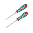 JUEGO DESTORNILLADORES X 2PZS  PUNTA INMANTADA INDUSTRIAL SUPER TOTAL (TGTST0206)