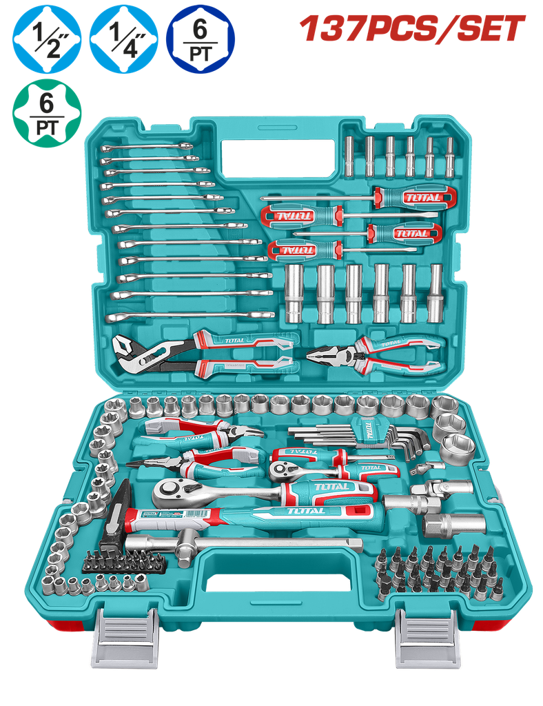 RACHE CON COPAS  1/2,1/4  X 137 PZS INDUSTRIAL SUPER TOTAL (THKTHP21376)