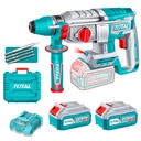 TALADRO INALÁMBRICO ROTOMARTILLO 15/16" 20V SDS PLUS 2.4 JULES INCLUYE 2 BATERÍA 4.0AH, 1 CARGADOR 4.0AH TOTAL (UTRHLI202482)