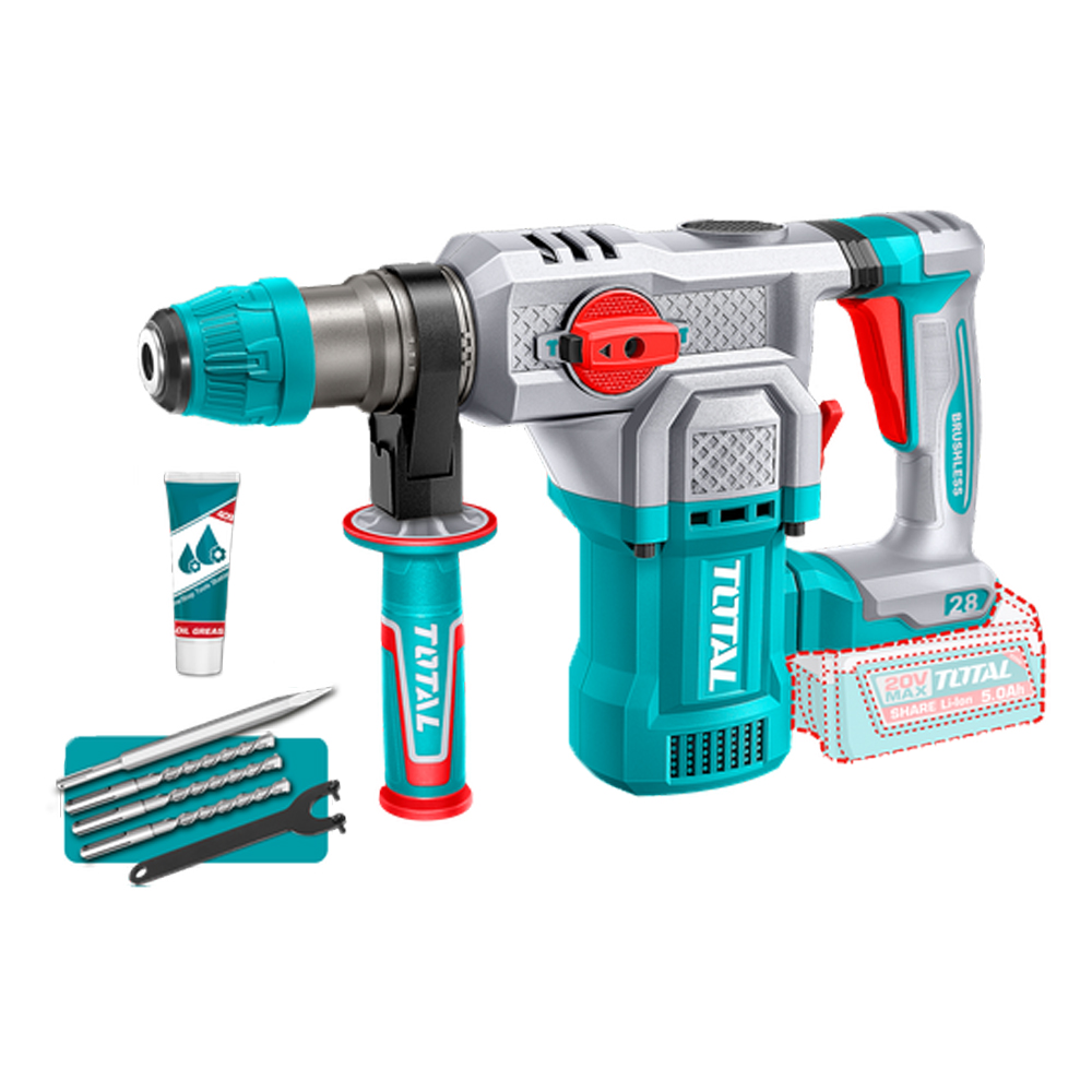 TALADRO ROTOMARTILLO SDS PLUS  4.5 JULES INCLYE ACCESORIOS (TRHLI20286)