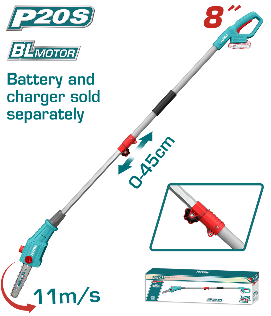 SIERRA INALAMBRICA EXPANDIBLE 0-45CM 20V  (TPSLI2028)