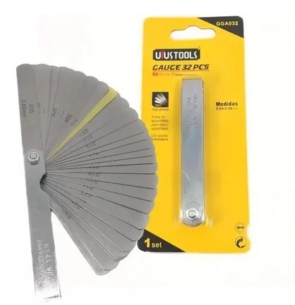 CALIBRADOR DE GALGAS (VALVULAS) 32 PCS UYUSTOOLS (GGA032)