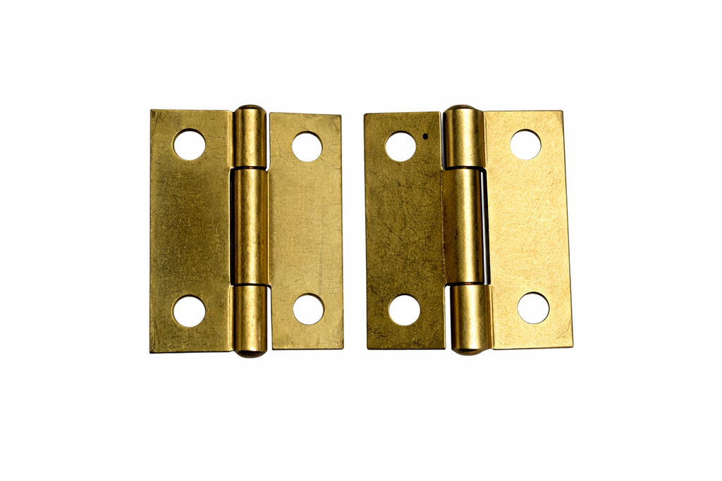 BISAGRA COMUN DORADA GOLDEN 1 1/2 C.18 ( CAJITA X 12 PAR)