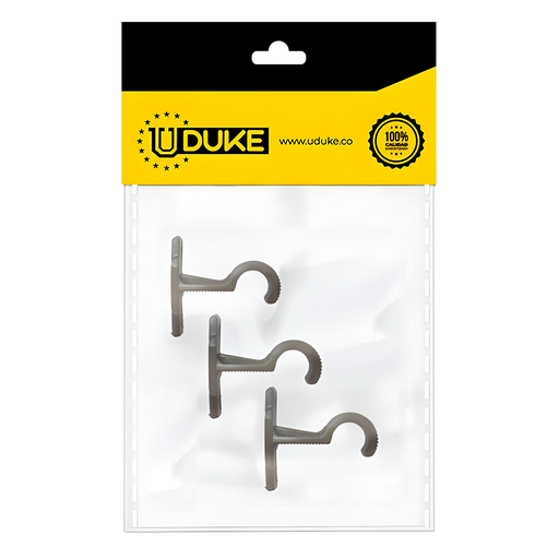 [8737K] ACCESORIO CORTINERO SOPORTE MURO CAFE DE 3/4 PAQ X 3 UDUKE