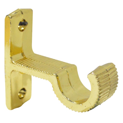 [8735] ACCESORIO CORTINERO SOPORTE MURO DORADO DE 1/2 (080101)