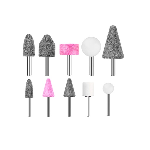 [17358] ACCESORIOS DE PIEDRA PARA MOTO TOOL 10  PZS TOTAL (TAKB1001)