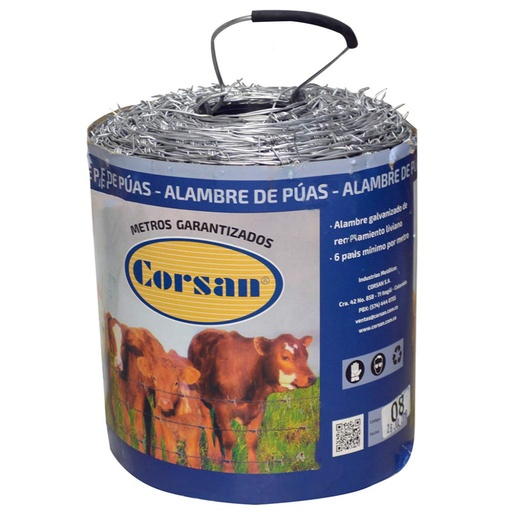 [11234] ALAMBRE DE PUAS GALV. C16.5  X 400 MTS