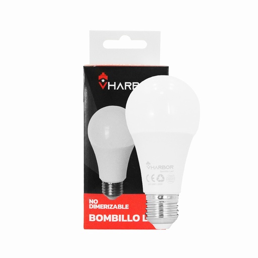 [19959] BOMBILLO LED 12W VHARBOR LUZ DIA E27 (6500K)(A60 )(HT2234)