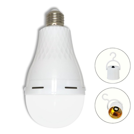 [21157] BOMBILLO LED 15W A80 RECARGABLE DE EMERGENCIA (22096)