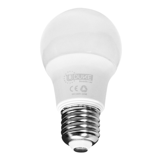 [9275] BOMBILLO LED 7W UDUKE LUZ DIA E27 MULTIVOLTAGE (6500K) (A60) (HT80396) (GARANTIA 2 ANOS)