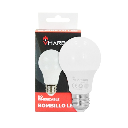 [19956] BOMBILLO LED 7W VHARBOR LUZ DIA E27 (6500K)(A60)(HT2231)