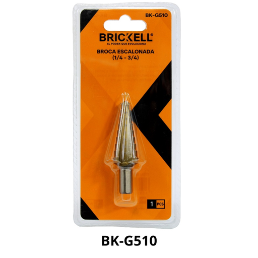 [19489] BROCA ESCALONADA BLISTER (1/4-3/4MM) (BK-G510)