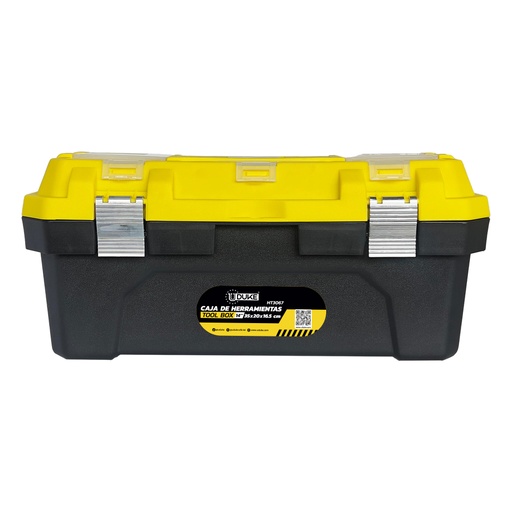 [20732] CAJA HERRAMIENTA 14" PLASTICA CIERRE METALICO (30X20X16.5 CM)UDUKE (HT3067)