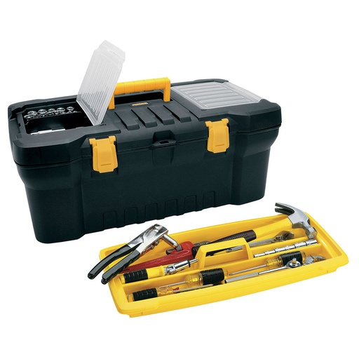 [15036] CAJA HERRAMIENTA 24 TAPA PANAL NEGRA CERR PLASTICA RIMAX 5979 (13882)