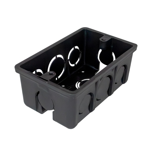 [18889] CAJA PLASTICA 2X4 NEGRA INDUMA CERTIFICADA (T1202-0052)