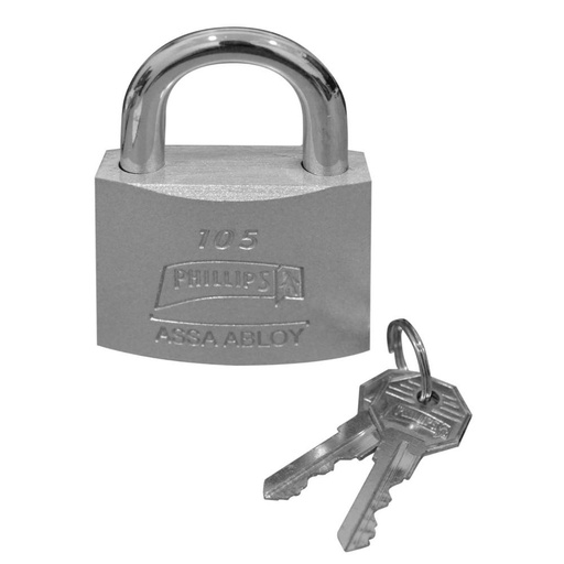 [11493] CANDADO PHILLIPS CROMADO OPACO 63 (YALE-ASSA ABLOY) (8845)