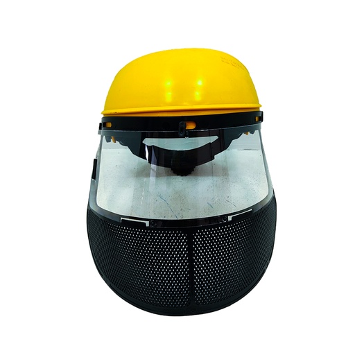 [14990] CARETA GUADAÑADORA MALLA CON VISOR AMARILLA