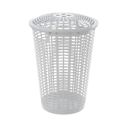 [19133] CESTA REDONDA CON MANIJA BLANCO RIMAX