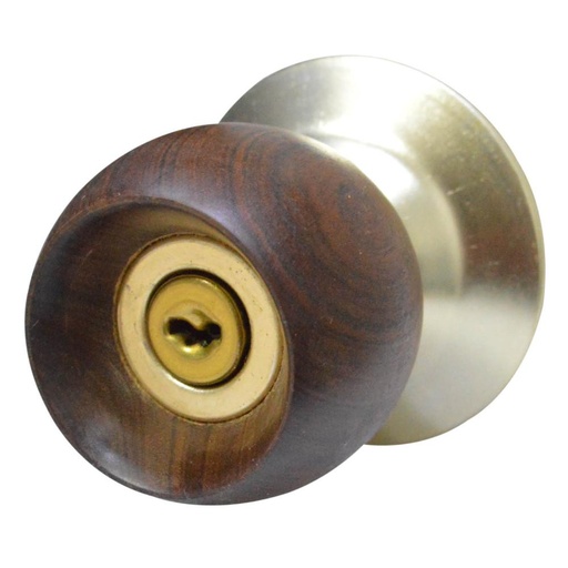 [7924] CHAPA BOLA ALCOBA P/MADERA SEGUREX ACABADO DORADO (A50WS)(125SMBG)