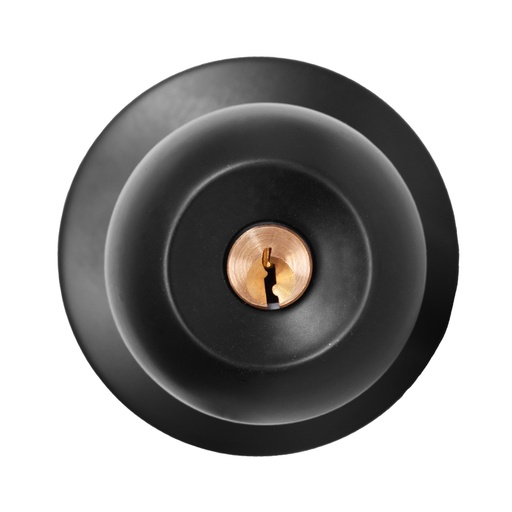 [18748] CHAPA BOLA ALCOBA P/METALICA NEGRA ACERO INOXIDABLE UDUKE (HT1628)