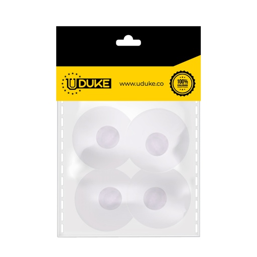 [5046K] CHUPA ADHESIVA TRANSPARENTE # 2 PQT X 4 UDUKE