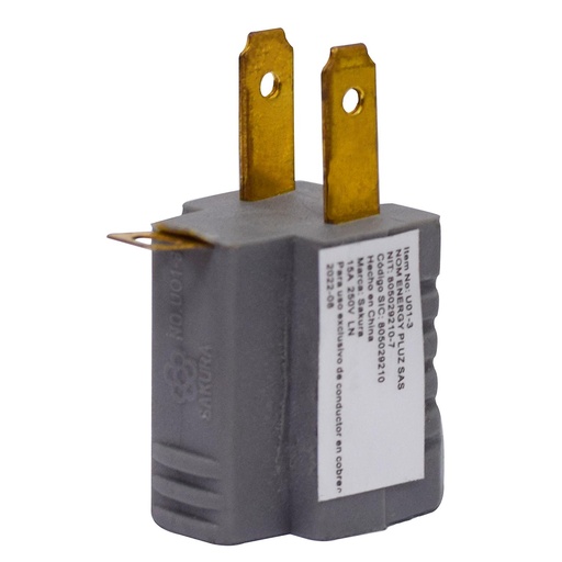 [8039A] CONVERTIDOR POLO/TIERRA 3 A 2 FINO (SAKURA) GRIS (U01-3)