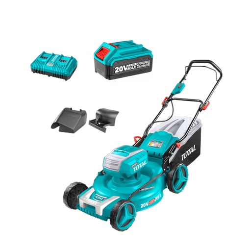 [18740] CORTADORA DE CESPED 40V INCLUYE 2 BATERIAS DE 5Ah, 1 CARGADOR Y 3 ACCESORIOS  TOTAL (UTLMLI20202)