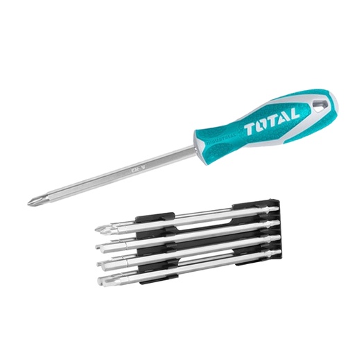 [15424] DESTORNILLADOR 18 EN 1 CROMO VANADIUM INTERCAMBIABLE TOTAL (THT250236)