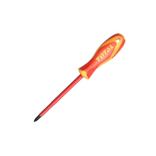 [14794] DESTORNILLADOR AISLADO 1000V (+) PH2 X 100MM INDUSTRIAL AMARILLO-ROJO TOTAL (THTISPH2100)