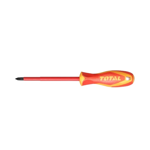 [14794] DESTORNILLADOR AISLADO 1000V (+) PH2 X 100MM INDUSTRIAL AMARILLO-ROJO TOTAL (THTISPH2100)