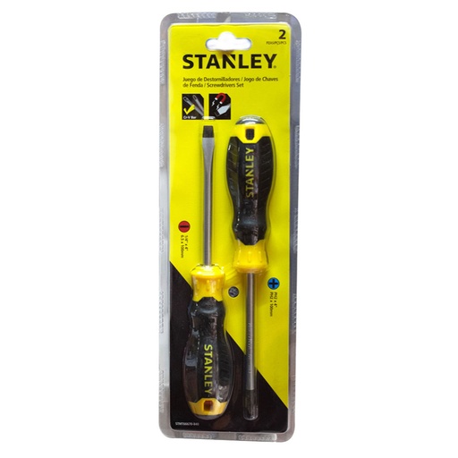 [8222] DESTORNILLADOR STANLEY X 2(1/4 X 4 PALA Y ESTRIA)(JUEGO) STMT66670-840 REEMPLAZA(60-020S)
