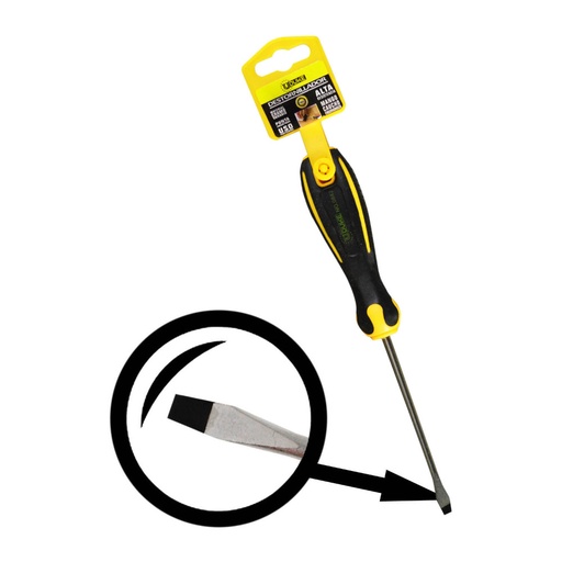 [11064] DESTORNILLADOR UDUKE MANGO CAUCHO 3/16X4 C/V (-) (HT80194)