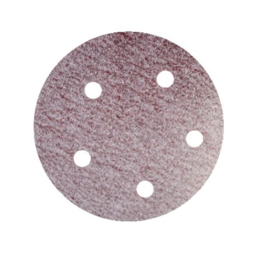 [16940] DISCO VELCRO ABRACOL ROJO 5 X 5 HUECOS GRANO 220 (RDVRO0220005)