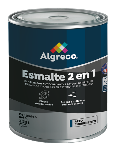 [14597] ESMALTE RAPIDO 2 EN 1 CAOBA CUARTO (92330314 (ALGRECO)