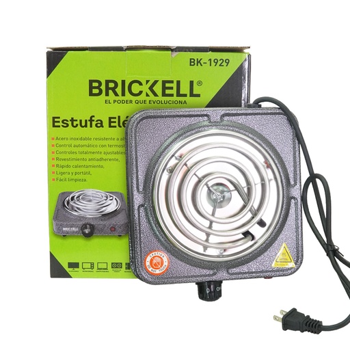 [20539] ESTUFA ELECTRICA 1 PUESTO 1.000W BLANCA (BK-1929)