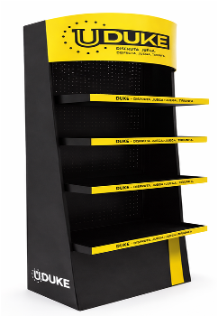 [E81] EXHIBIDOR UDUKE KIT ESTANTE CENTRAL MEDIANO  4 BANDEJAS(180X71X42)(HT1631)