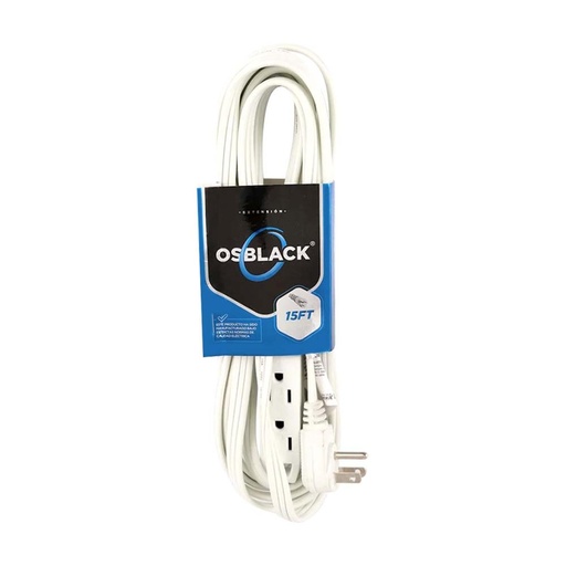 [13821E] EXTENSION BLANCA X 15FT (LINEA HOGAR)