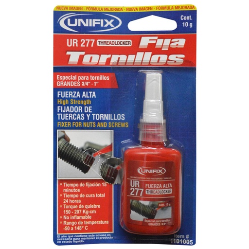 [5772] FIJA TORNILLOS FUERZA ALTA FINIX  10 GRS (TRABAROSCAS) (1101005)