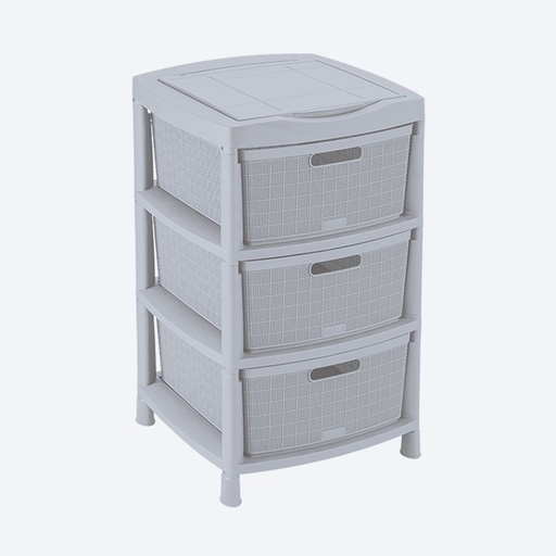 [19012] GAVETERO FIQUE 3G GRIS RIMAX