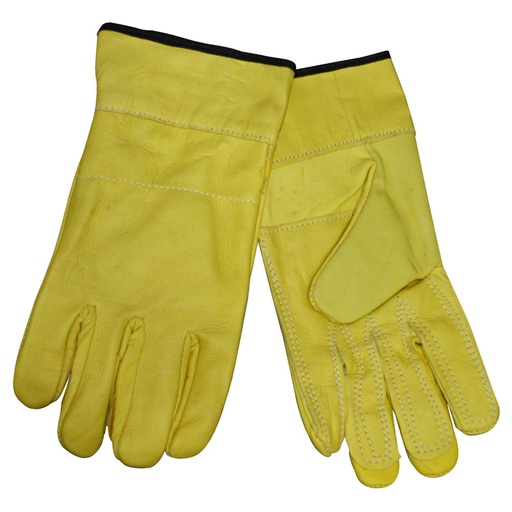 [11878] GUANTE INGENIERO CORTO NACIONAL AMARILLO CON REFUERZO EXTERNO