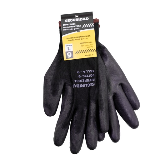 [19398] GUANTE NITRILO TALLA 9 SEGURIDAD (BG172C-9)