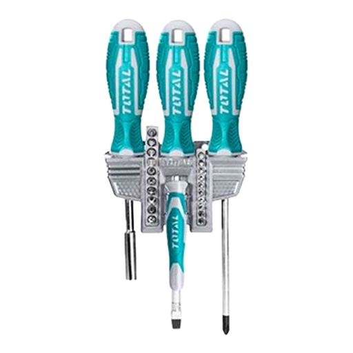 [15505] JUEGO DE DESTORNILLADORES X 24 PZS ( INCLUIDO PUNTAS) TOTAL (TACSD302462)