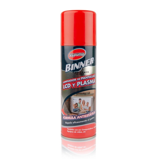 [19052] LIMPIADOR PANTALLAS LCD Y PLASMAS BINNER 240ML (107306)