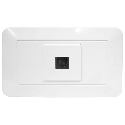 [1780] LINEA BK BLANCA INCRUSTAR TOMA TELEFONO (118Z-17) (HT20342)