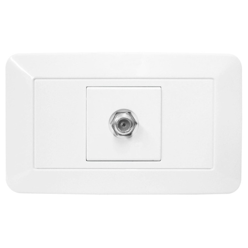 [1793] LINEA BK BLANCA INCRUSTAR TOMA TV(118Z-18) (HT20344)