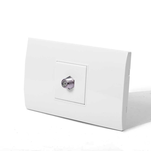 [1793BX] LINEA BK PLUS BLANCA INCRUSTAR TOMA TV (118K-18) (HT20685)