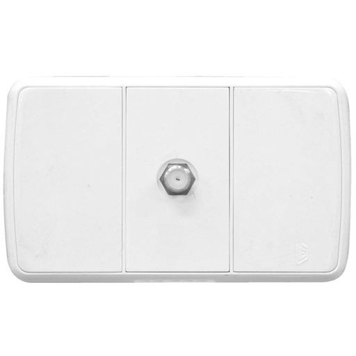 [12327] LINEA FUTURA BLANCA INCRUSTAR TOMA TV DUKE ENERGY (V16-033)